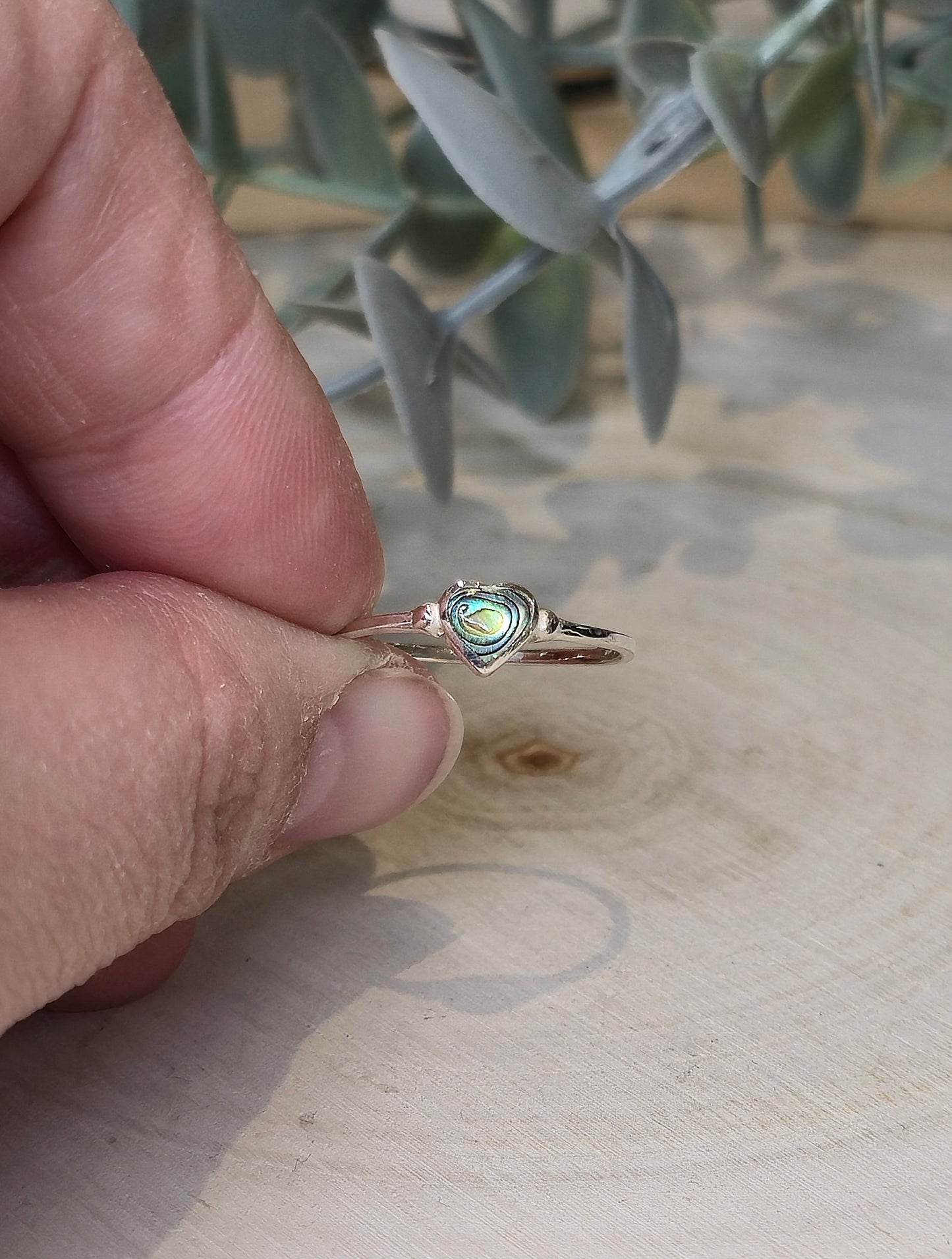 Bague coeur Abalone