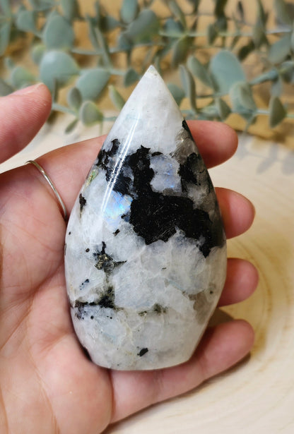 Flamme Pierre de lune arc-en-ciel