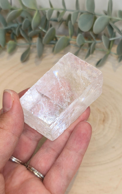 Cube de Calcite optique claire