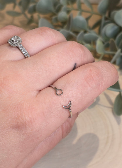 Bague Lune/Soleil ajustable