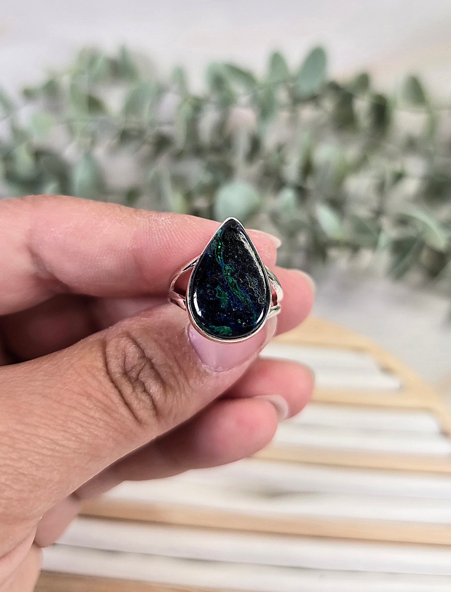 Bague Azurite Malachite