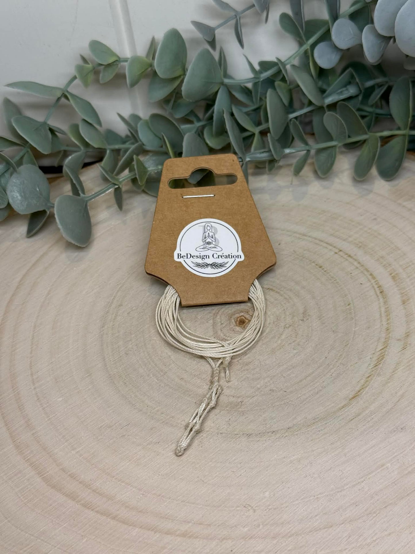 Collier porte-pierre en macramé BeDesign Création