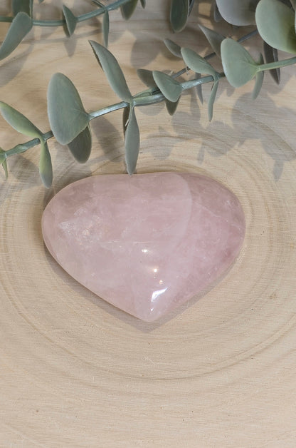 Coeur en Quartz rose