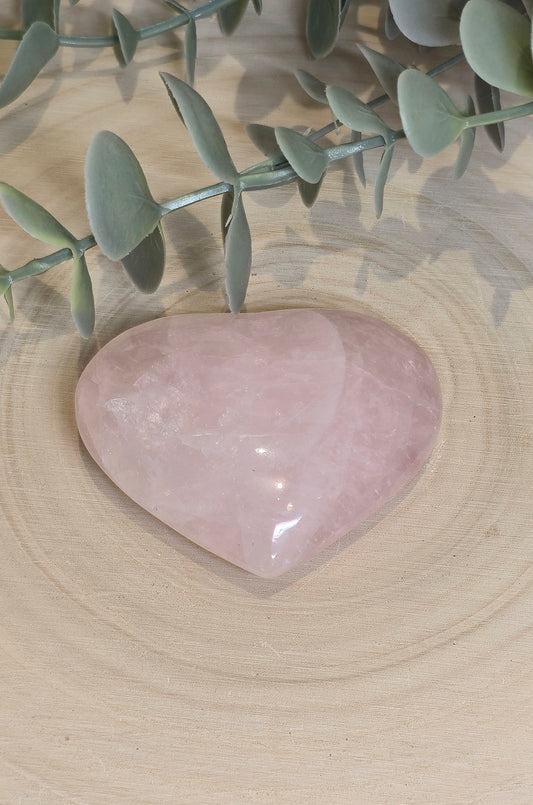 Coeur en Quartz rose