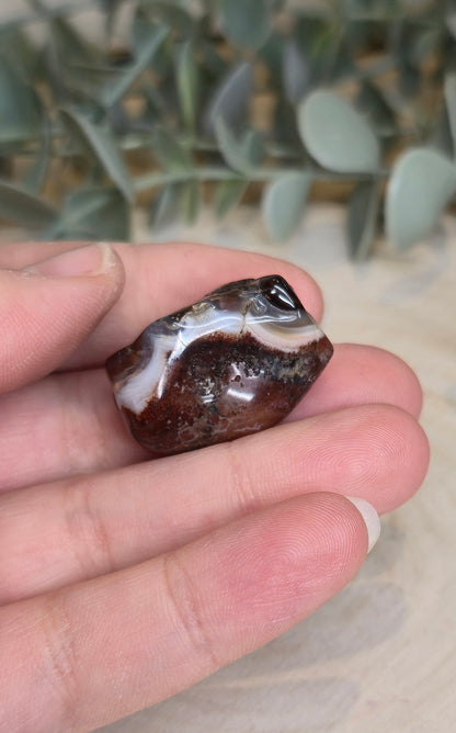 Agate feu barattée