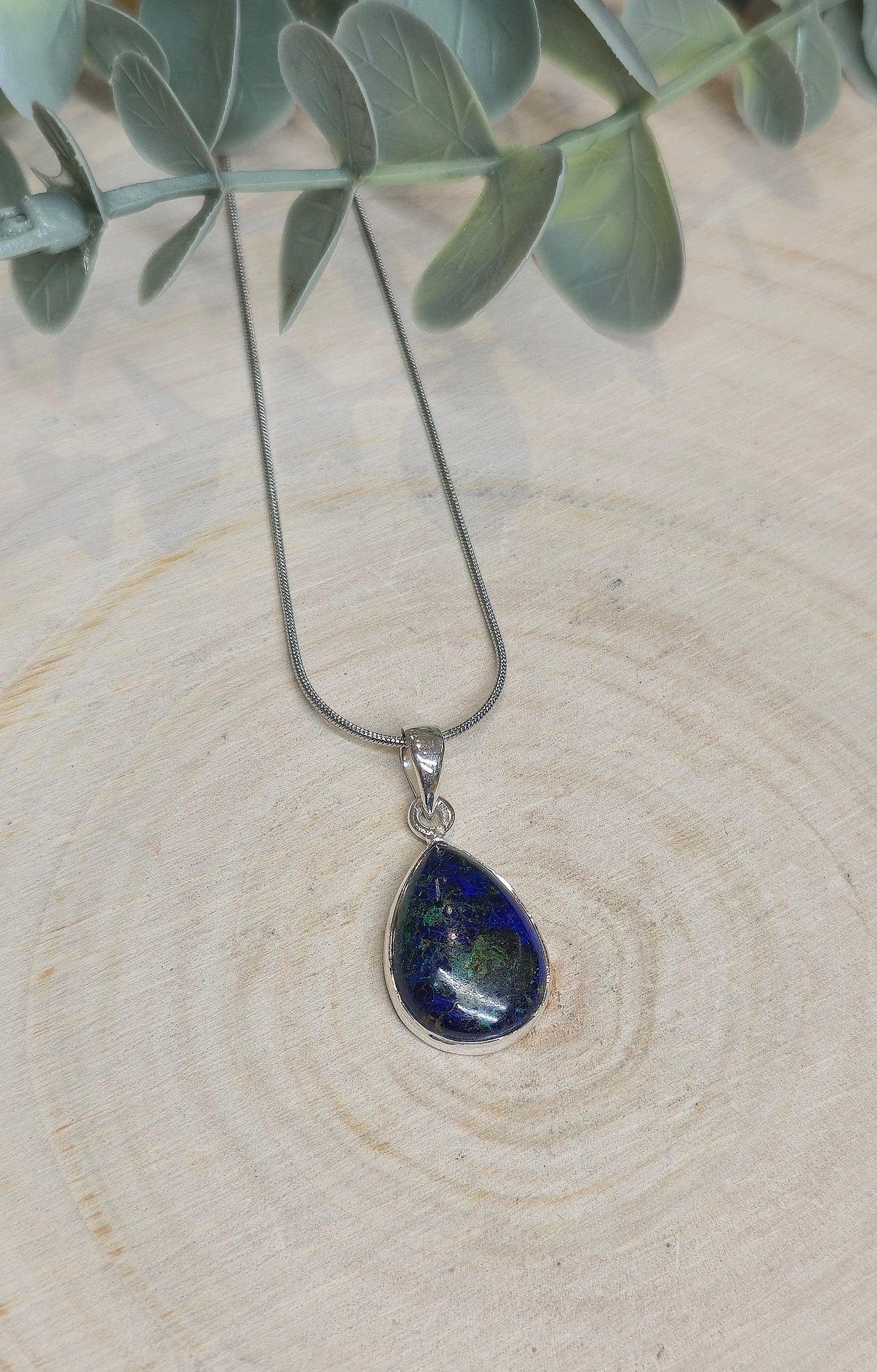 Collier Azurite-Malachite