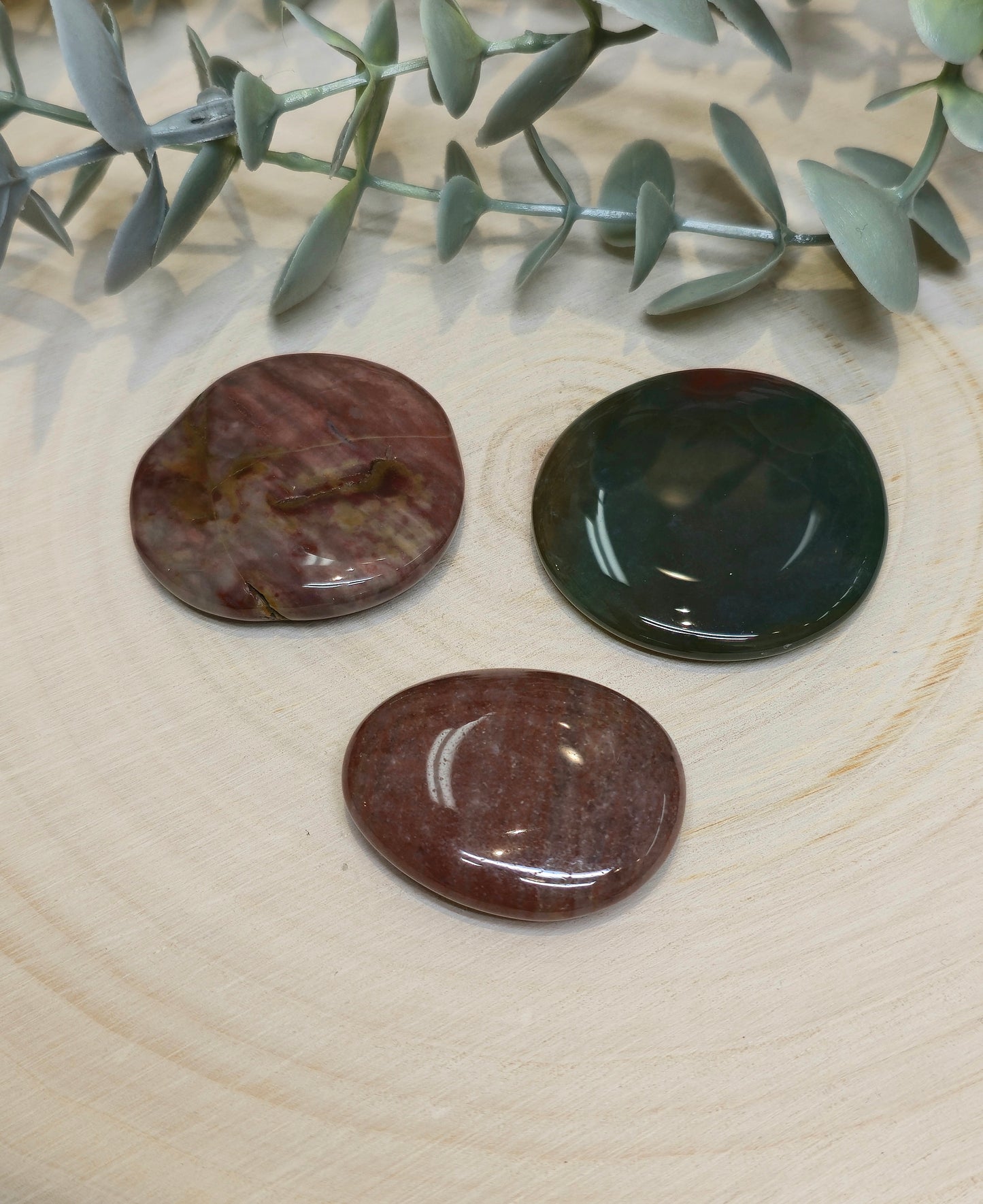 Pierre de paume mince Jaspe océan