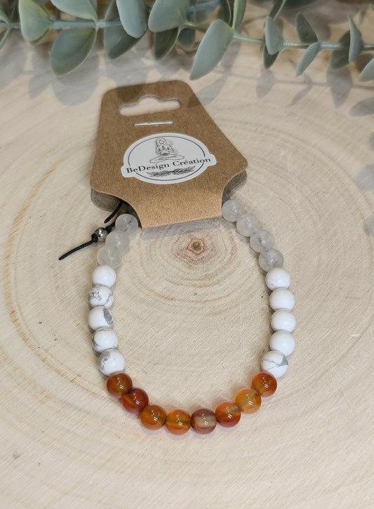 Bracelet avec pierres - création unique