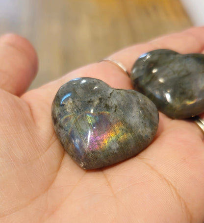 Coeur en Labradorite