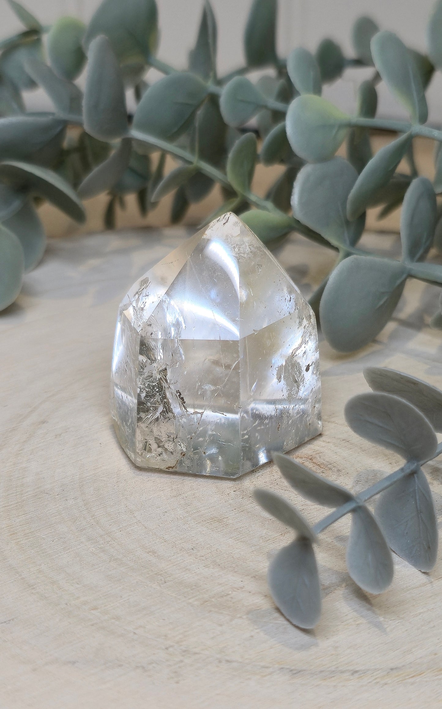 Pointe en Quartz clair de Madagascar