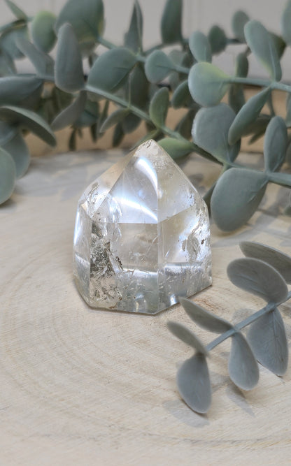Pointe en Quartz clair de Madagascar