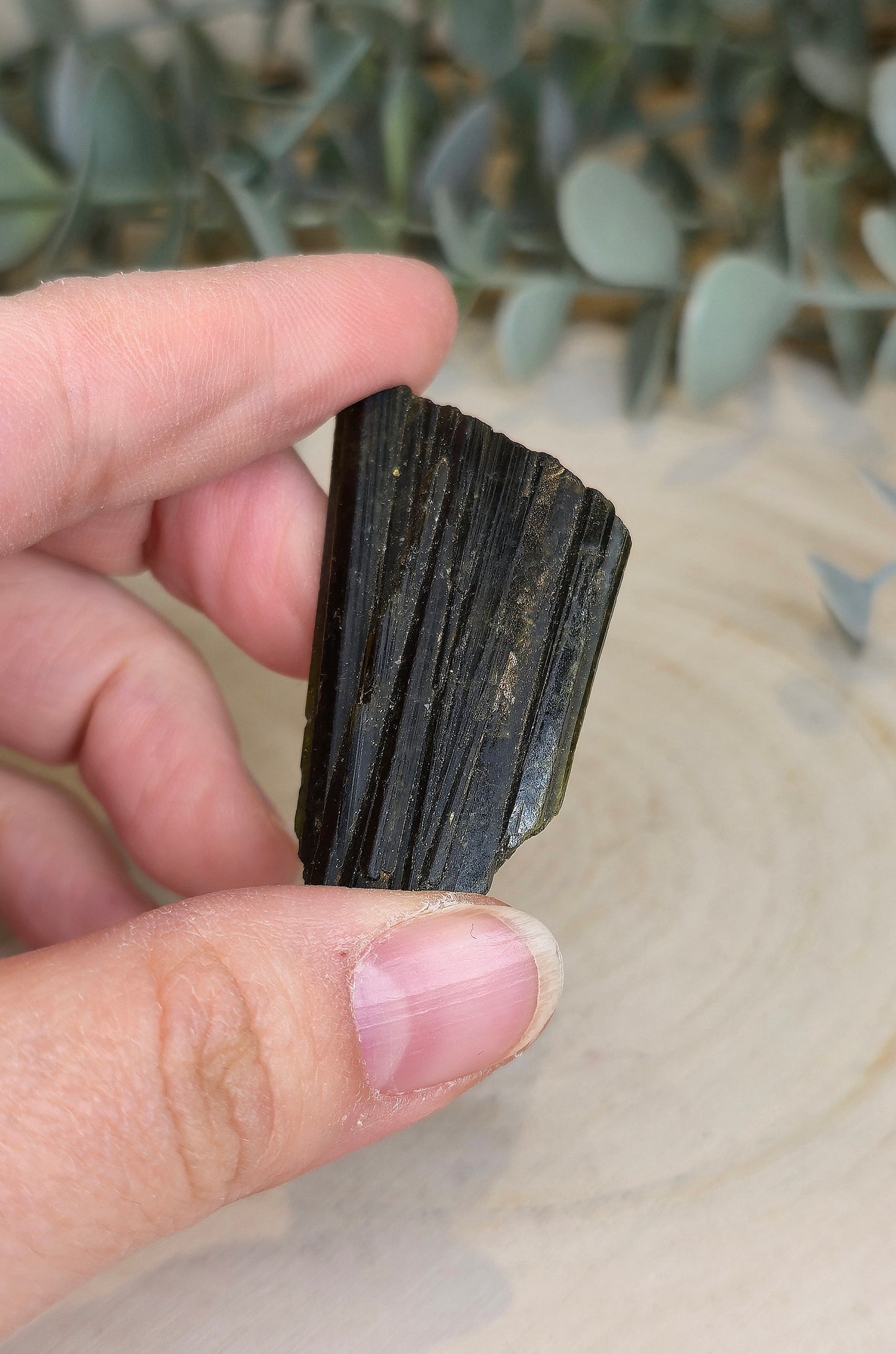 Tourmaline verte brute