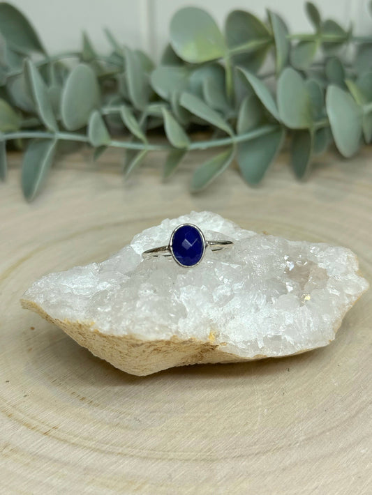 Bague ovale Lapis Lazuli