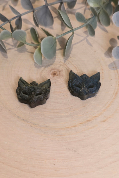 Masque de Renard en Labradorite