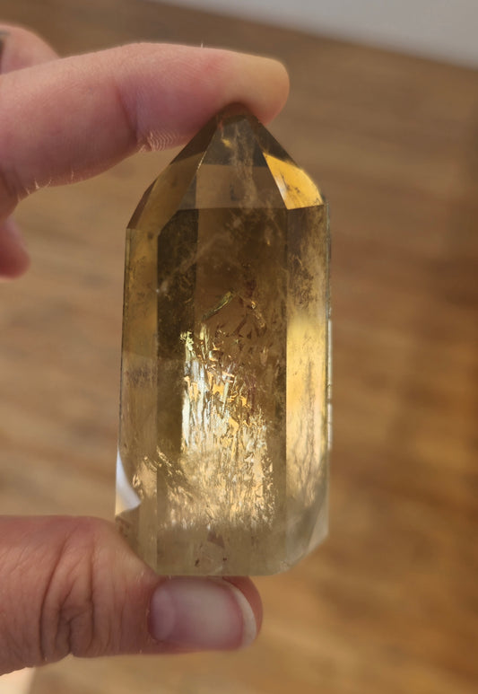 Pointe en Citrine Naturelle