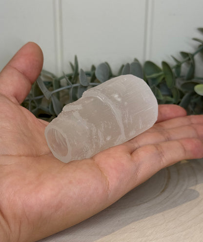 Porte-bougie d’intension Sélénite