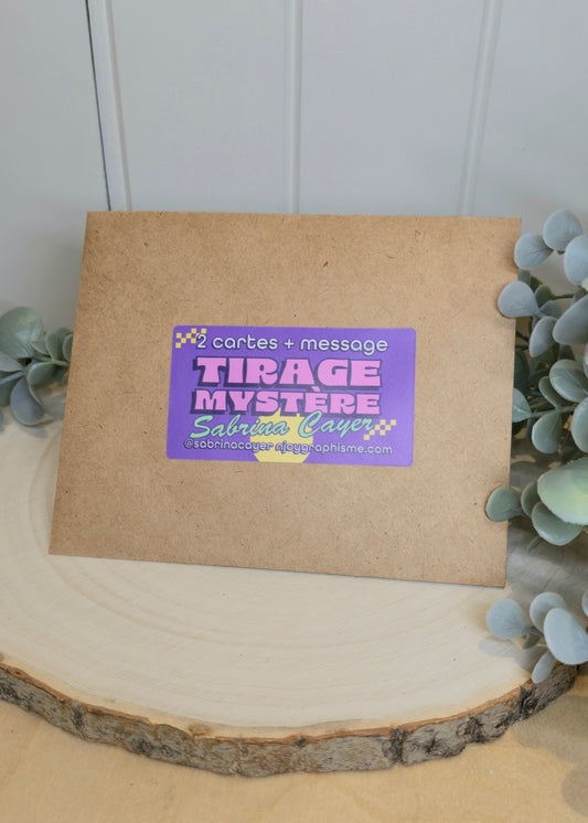 Tirage mystère - 2 cartes + message