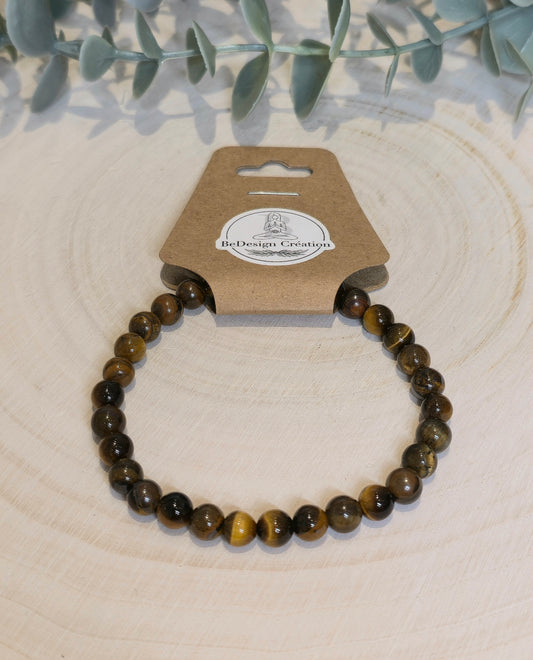 Bracelet Oeil de tigre 6mm