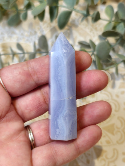 Pointe Agate dentelle bleue