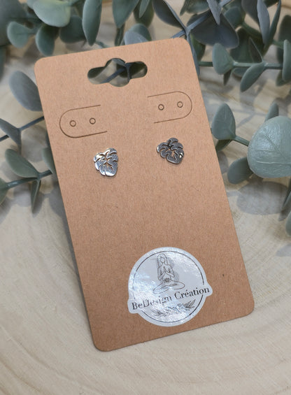 Boucles d’oreilles Monstera