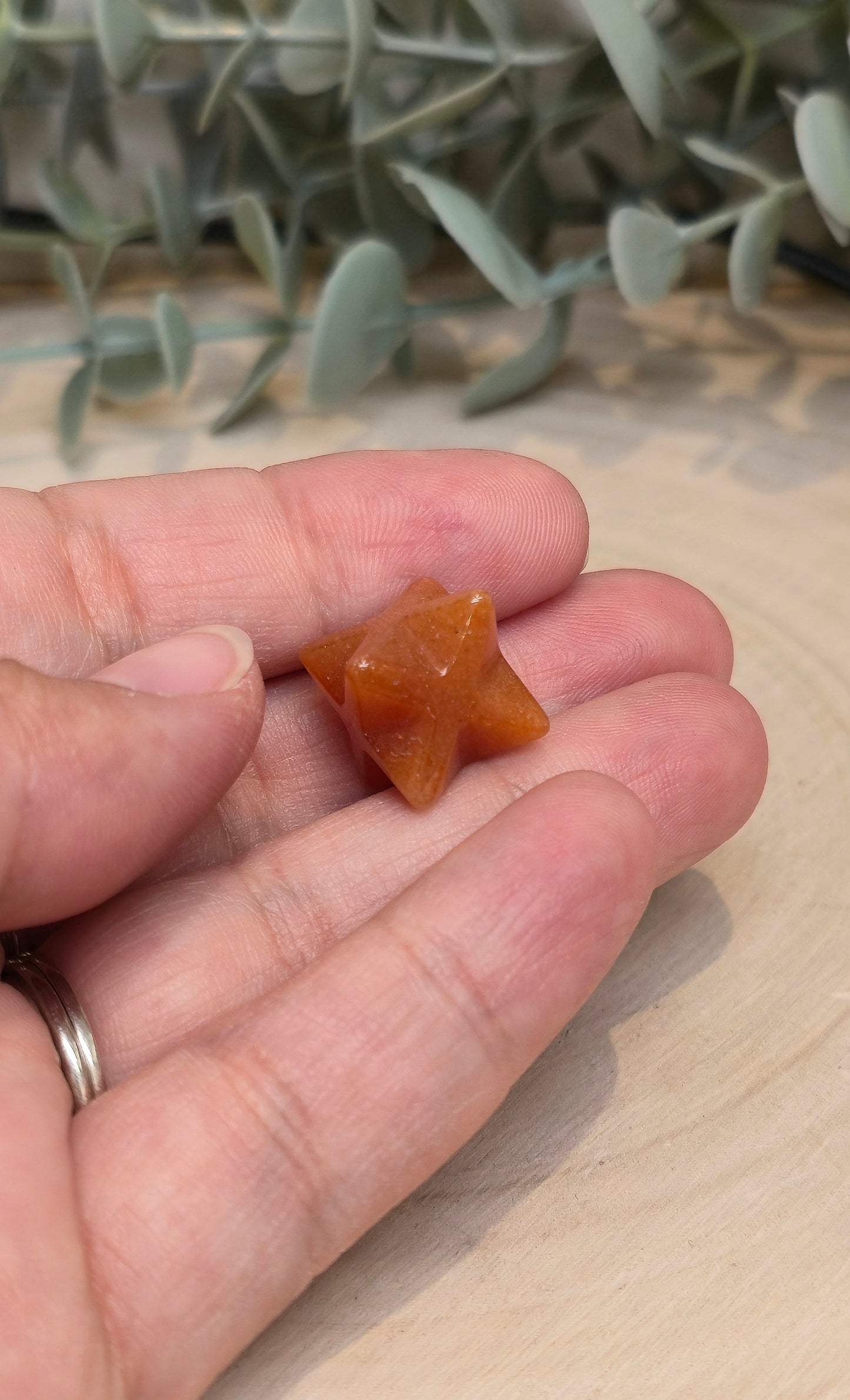 Étoile Merkaba Aventurine rouge