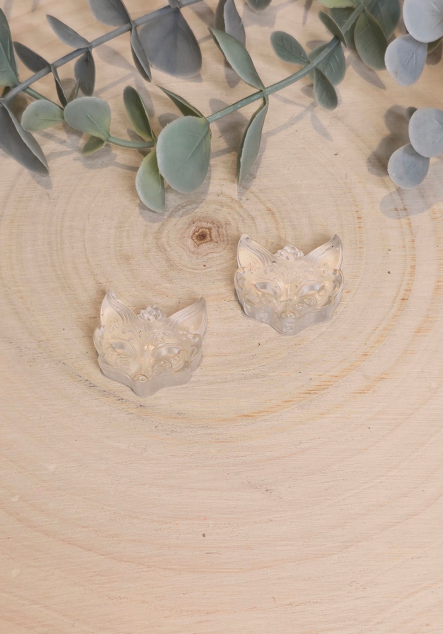 Masque de Renard en Quartz clair