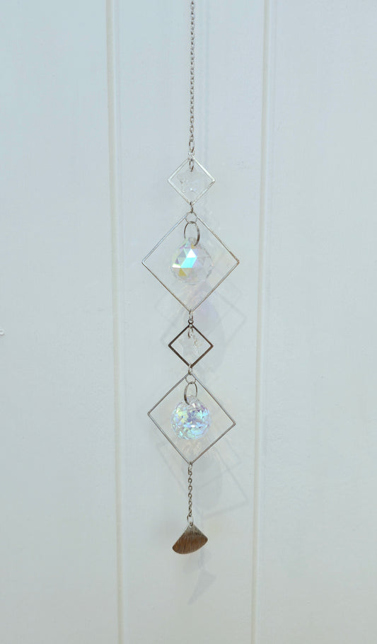 Capteur de lumière cristaux Étoile/Losange