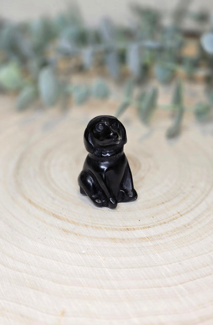 Chien en Obsidienne