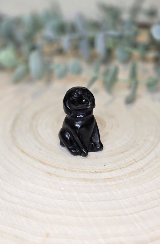 Chien en Obsidienne