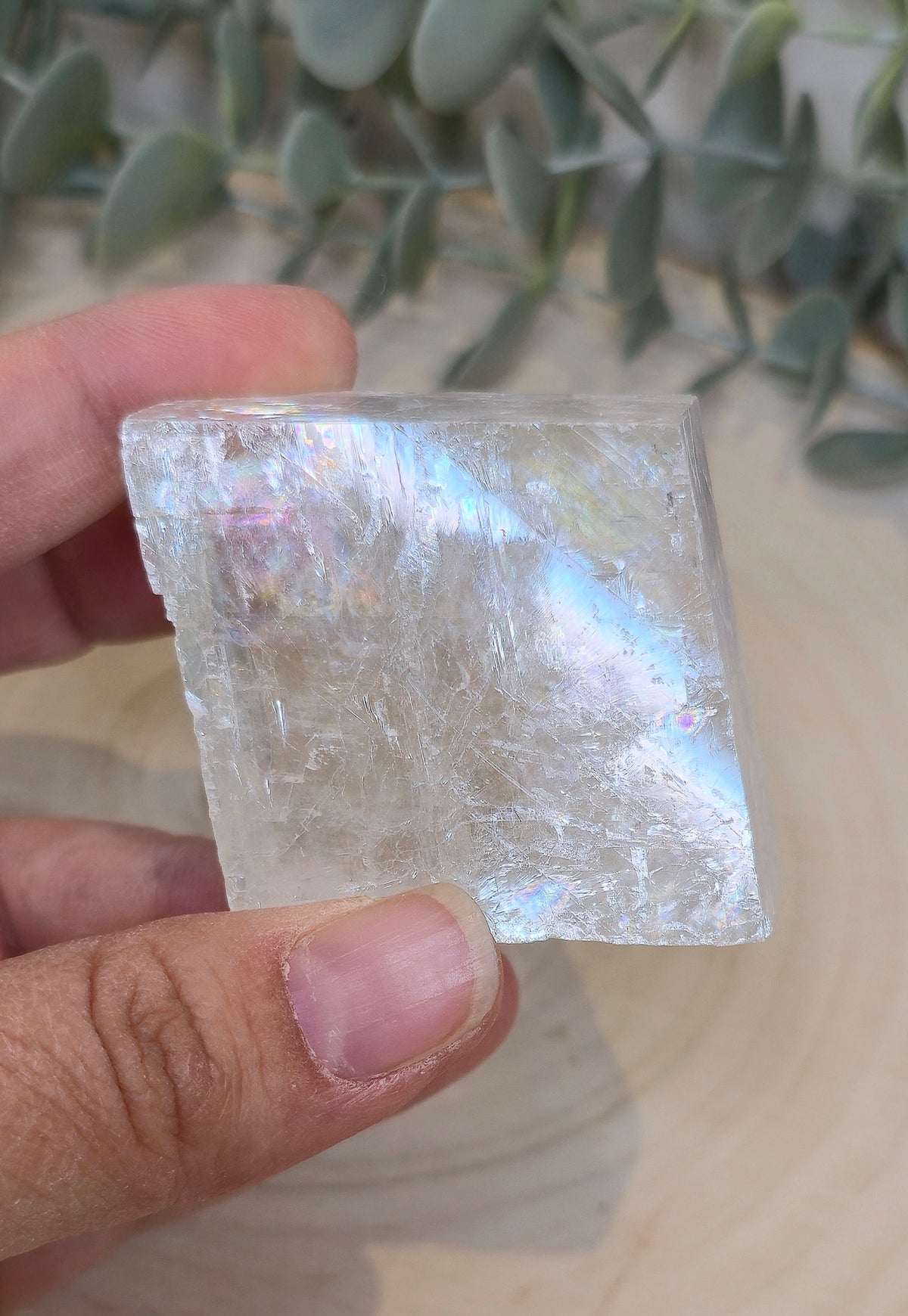 Cube de Calcite optique claire