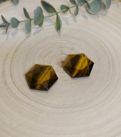 Étoile géométrique en Oeil de tigre