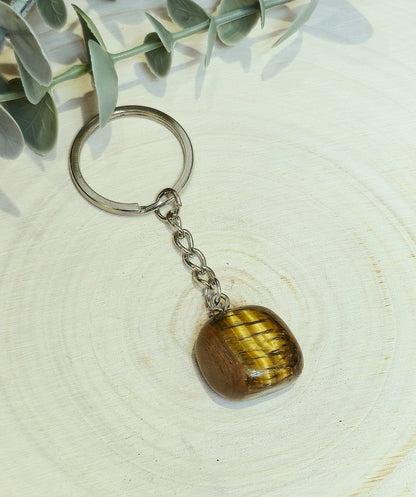 Porte-clé avec Pierre barattée