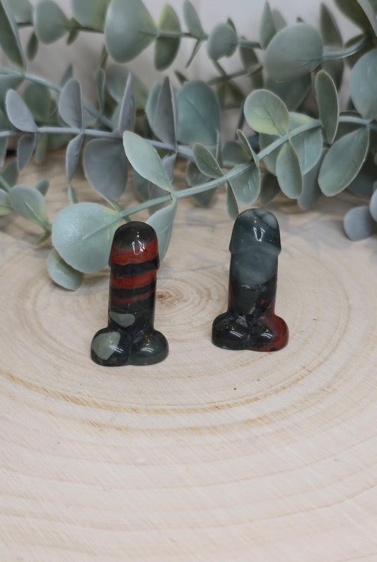 Pénis en Jaspe Sang africain