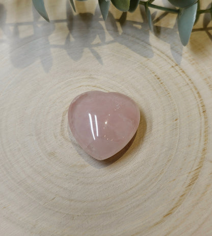 Coeur en Quartz rose