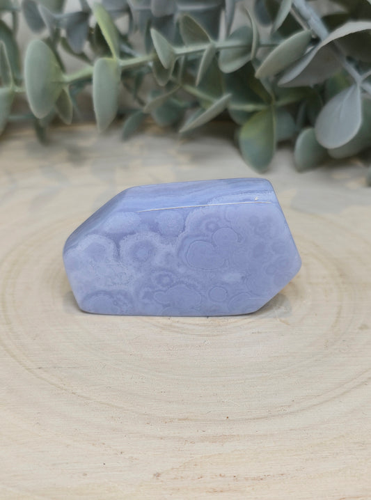 Tranche d’Agate dentelle bleue