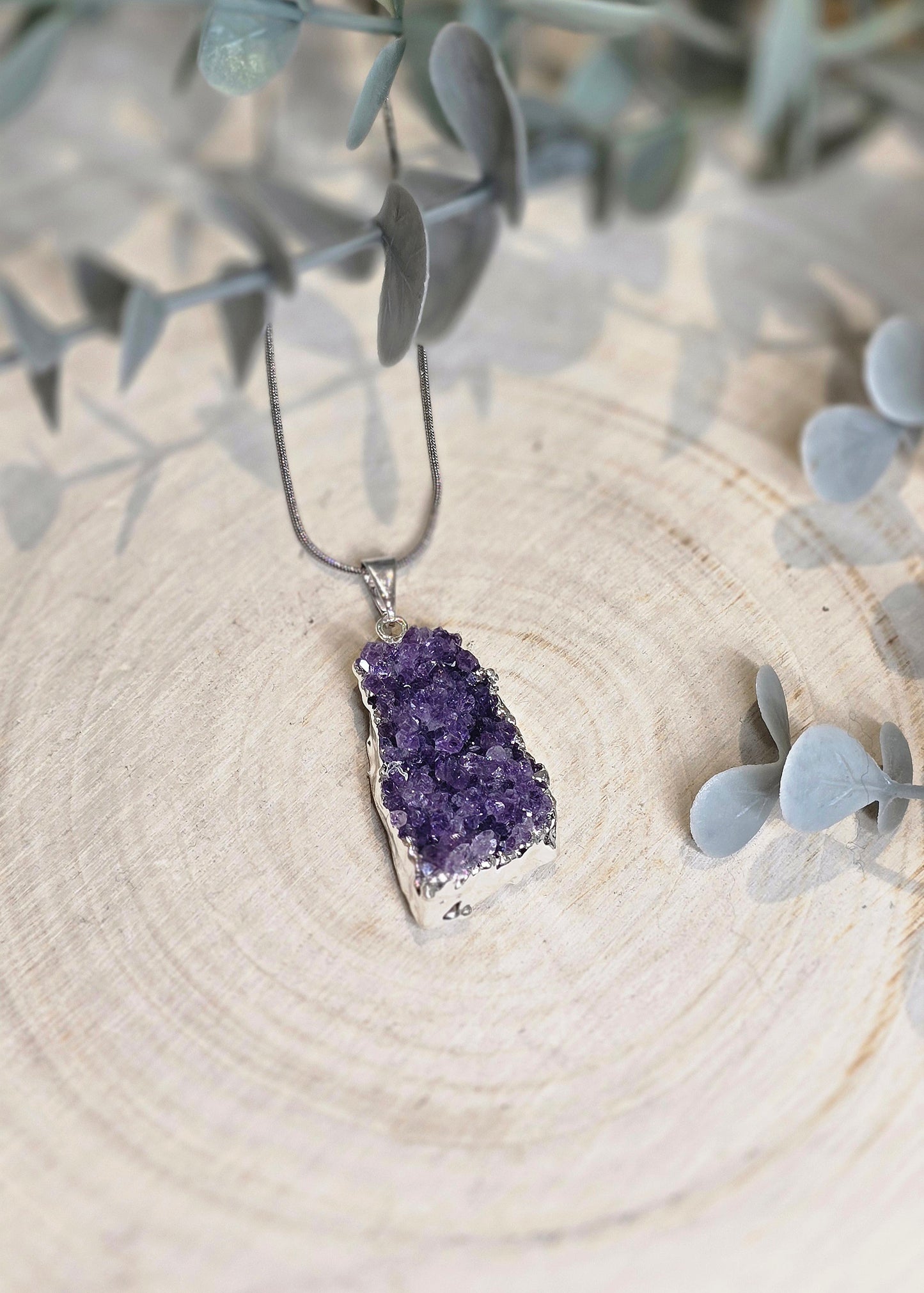 Collier Amas d'Améthyste