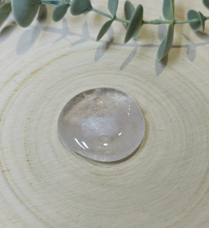 Pierre de paume mince Quartz clair