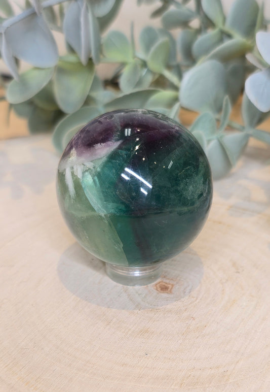 Sphère Feather Fluorite