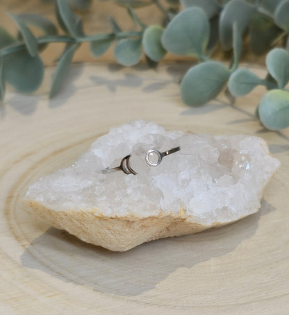 Bague Lune/Soleil ajustable