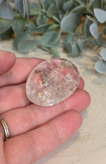 Pierre de paume en Quartz clair (extra clair)