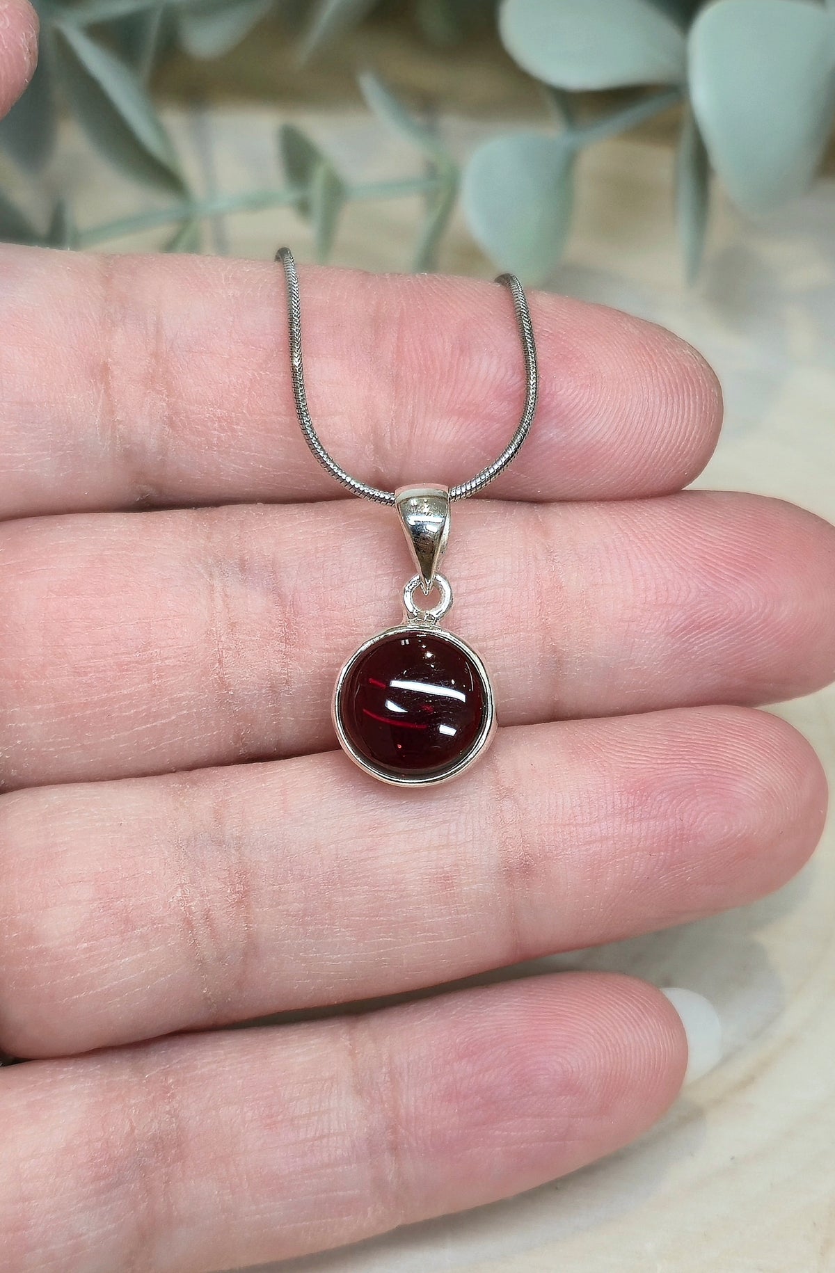 Collier en Grenat