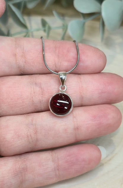 Collier en Grenat