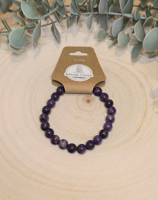 Bracelet Lépidolite 8mm