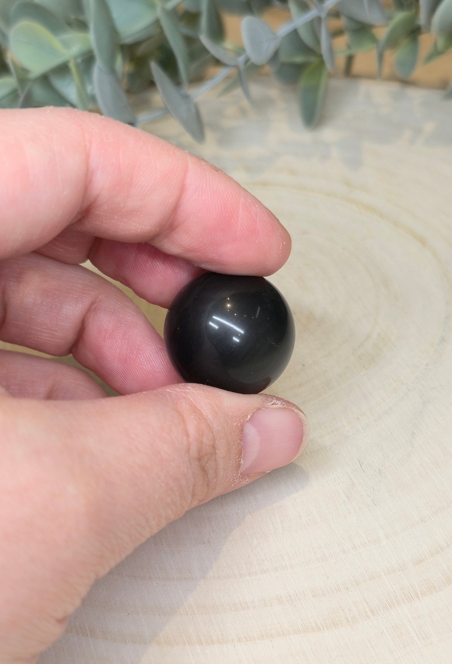 Sphère Obsidienne arc-en-ciel