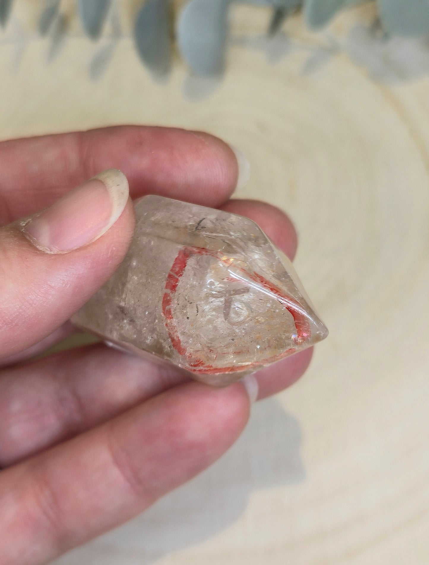 Pointe double en Quartz Enhydro