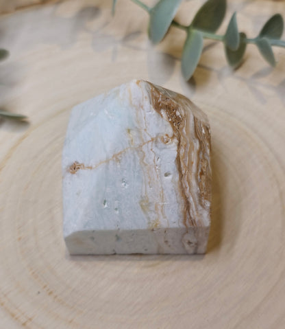 Base pointe polie Calcite des caraïbes