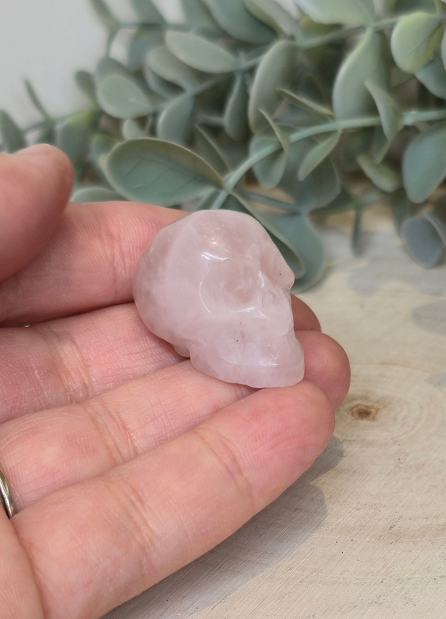 Crâne Quartz rose