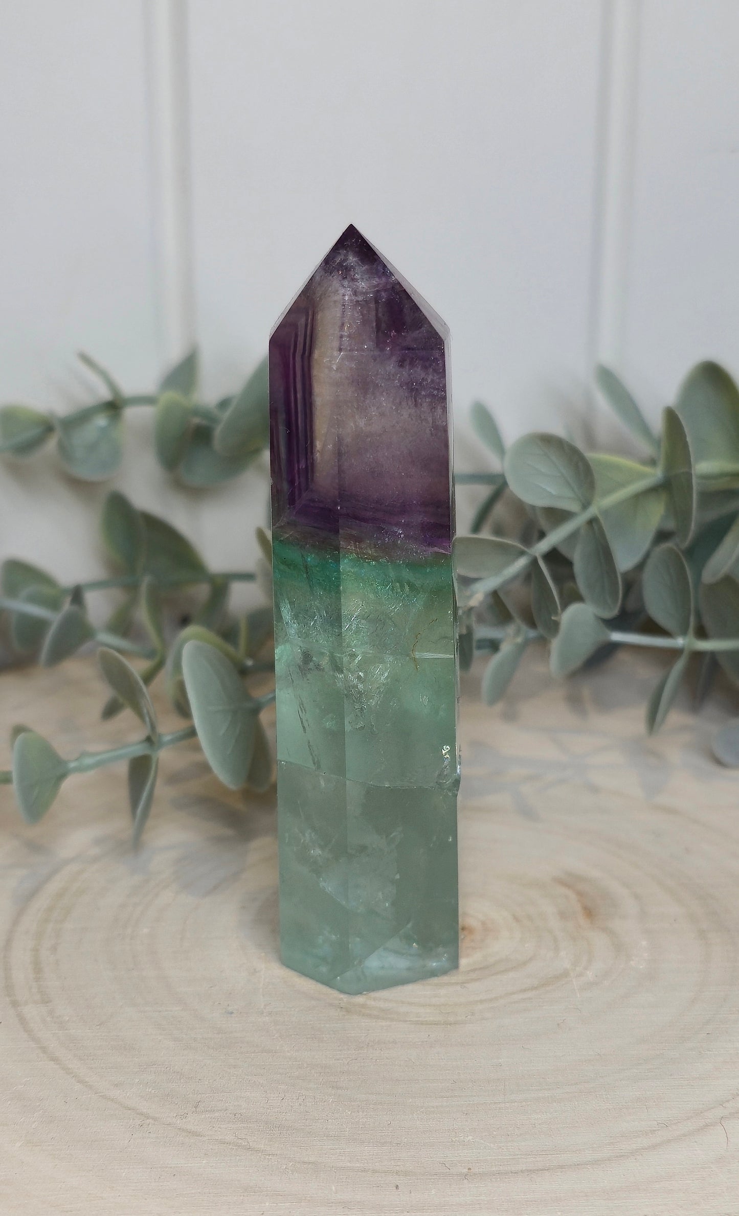 Pointe en Fluorite *réparée*