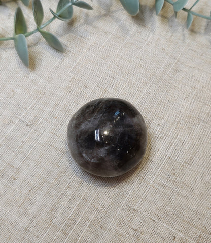 Pierre de paume en Quartz fumé