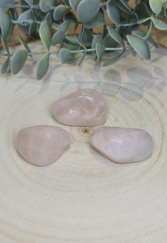 Quartz rose barattée